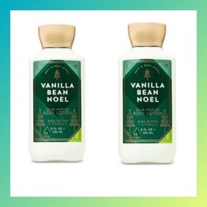 2 BATH & BODY WORKS VANILLA BEAN NOEL BODY LOTIONS